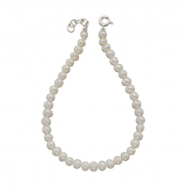 B4681W WHT Fresh Water Pearl 19+2cm BR